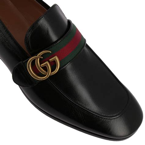 black gucci shoes men's|gucci men's slip on shoes.